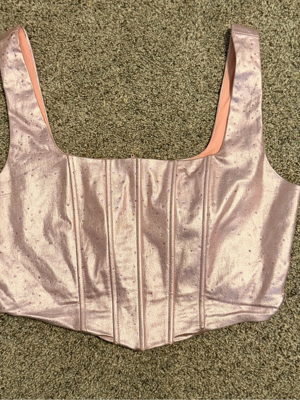 Windsor Shimmery Rose-Pink Corset Camisole